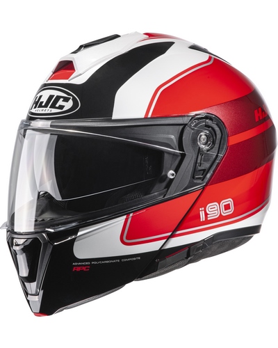 HJC  I90 Wasco blanc-rouge