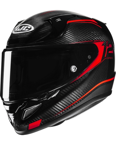 Casque Integral Moto HJC RPHA-12 Carbon Keres noir-rouge Casque Integral Moto HJC RPHA-12 Carbon Keres noir-rouge