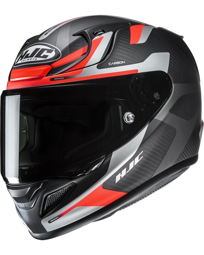 Casque Integral Moto HJC RPHA-12 Carbon Xentra gris-orange