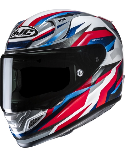 Casque Integral Moto HJC RPHA-12 Dravix bleu-rouge