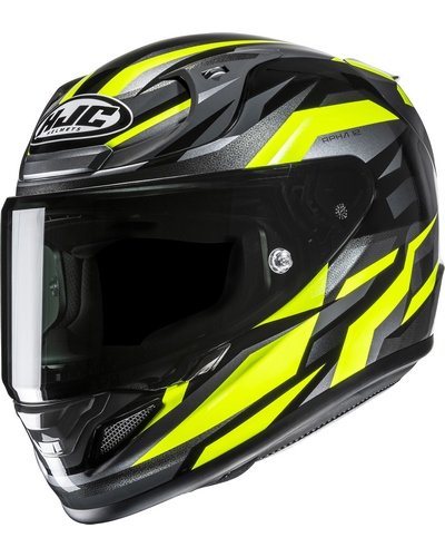 Casque Integral Moto HJC RPHA-12 Dravix gris-jaune