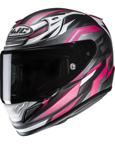 Casque Integral Moto HJC RPHA-12 Dravix gris-rose Casque Integral Moto HJC RPHA-12 Dravix gris-rose
