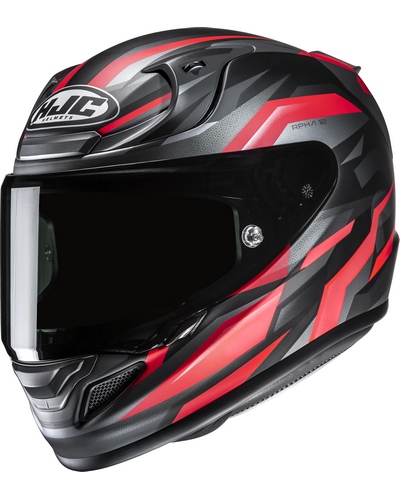 Casque Integral Moto HJC RPHA-12 Dravix gris-rouge Casque Integral Moto HJC RPHA-12 Dravix gris-rouge
