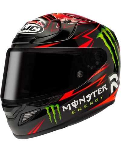 Casque Intégral Moto HJC RPHA-12 Quartararo Replica noir-rouge