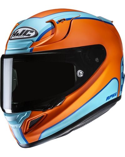 Casque Integral Moto HJC RPHA-12 Respon bleu-orange Casque Integral Moto HJC RPHA-12 Respon bleu-orange