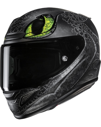 Casque Integral Moto HJC RPHA-12 Toothless II noir-vert Casque Integral Moto HJC RPHA-12 Toothless II noir-vert