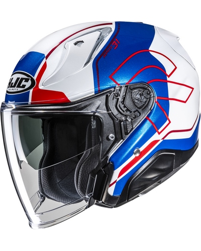 Casque Jet Moto HJC RPHA-31 Dereen bleu-rouge Casque Jet Moto HJC RPHA-31 Dereen bleu-rouge