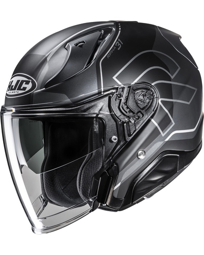 Casque Jet Moto HJC RPHA-31 Dereen noir-gris