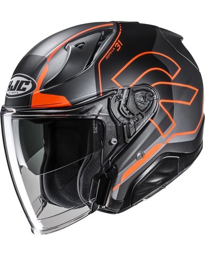 Casque Jet Moto HJC RPHA-31 Dereen noir-orange