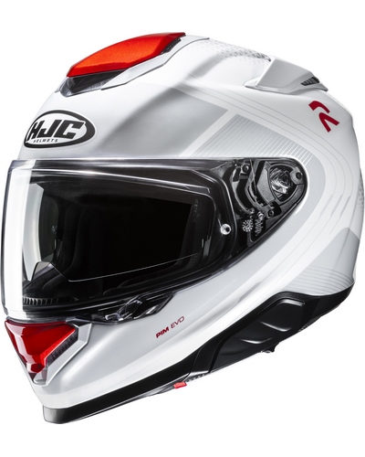 Casque Integral Moto HJC RPHA-71 Frepe blanc-rouge