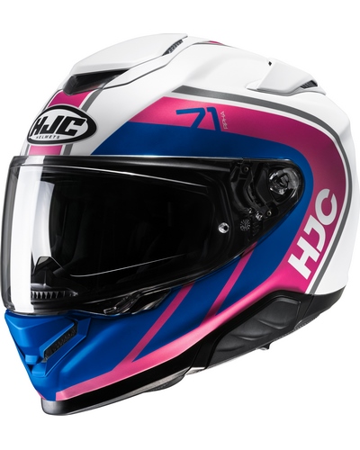 Casque Intégral Moto HJC RPHA-71 Mapos bleu-rose