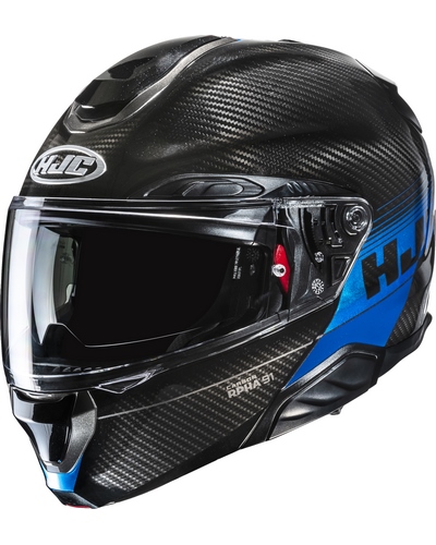 Casque Modulable Moto HJC RPHA-91 Carbon Elig noir-bleu Casque Modulable Moto HJC RPHA-91 Carbon Elig noir-bleu