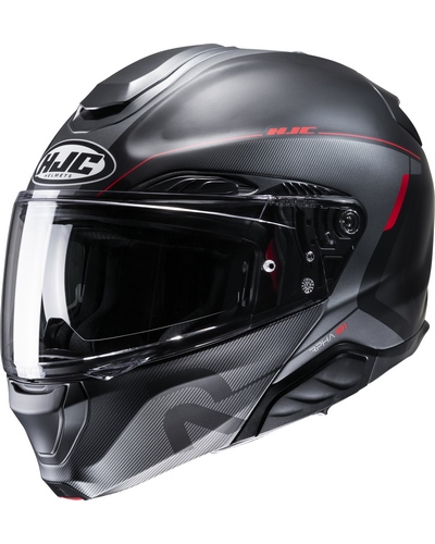 Casque Modulable Moto HJC RPHA-91 Combust noir-rouge