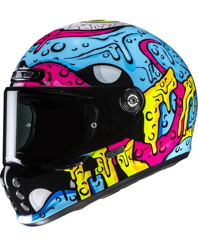 Casque Integral Moto HJC V10 Squeeze multicolore