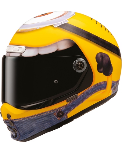Casque Integral Moto HJC V10 Stuart Minions jaune
