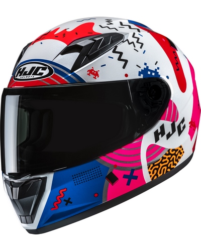Casque Enfant HJC Y-10 Mika bleu-rose