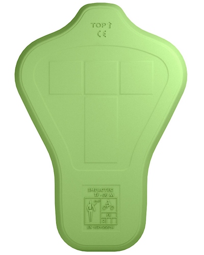 Plaque Dorsale Moto IMPACTEC Dorsale CE NIV II vert