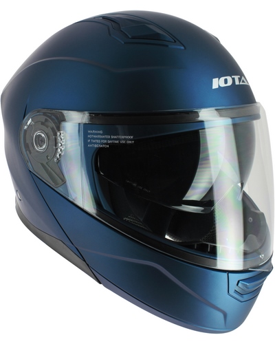 Casque Modulable Moto IOTA MP10 BLEU MAT