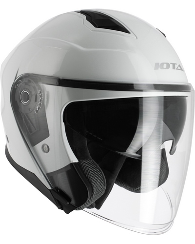 Casque Jet Moto IOTA OP10 BLANC