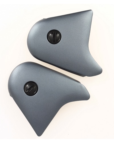 PIECE CASQUE ROUTE IOTA PLAQUE + VIS OP08 TITAN MAT