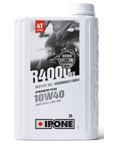 Huile 4 Temps Moto IPONE R4000 RS 10W40 4T 2 litres