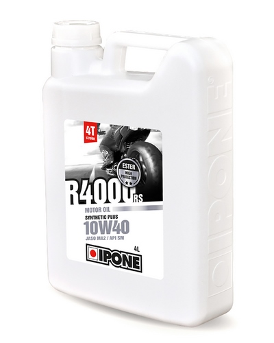 Huile 4 Temps Moto IPONE R4000 RS 10W40 4T 4 litres