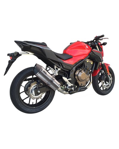 Silencieux Échappement Moto IXIL Honda CBR 500 R / CB 500 F/X 2013-18 hexoval Xtrem Inox