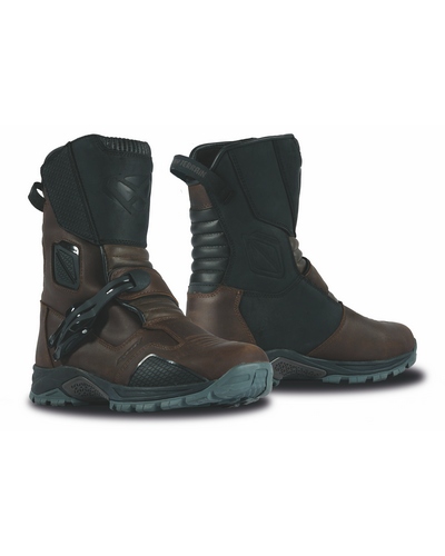 Bottes Moto IXON Adventure Klay WP marron