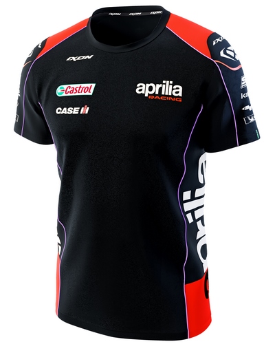 T-Shirt Moto IXON Aprilia Replica 23 noir-rouge