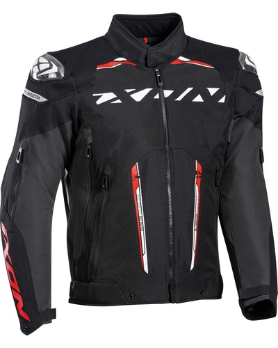 Blouson Textile Moto IXON Blaster noir-rouge