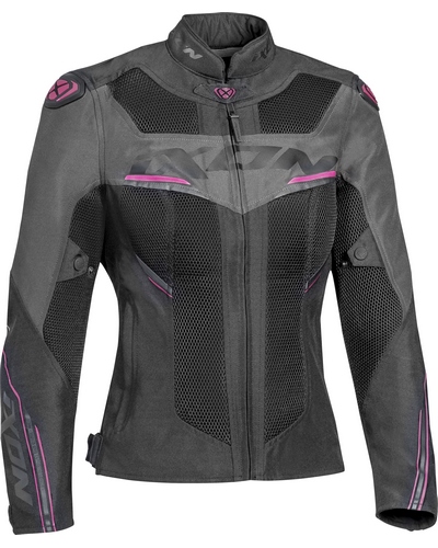 Blouson Moto Été IXON Blouson été Draco lady noir-fuschia