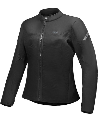 Blouson Moto Été IXON blouson Fresh lady grande taille noir