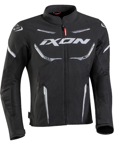 Blouson Moto Été IXON Blouson Striker Air noir-blanc