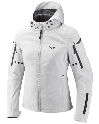 Blouson Textile Moto IXON Burning Lady gris