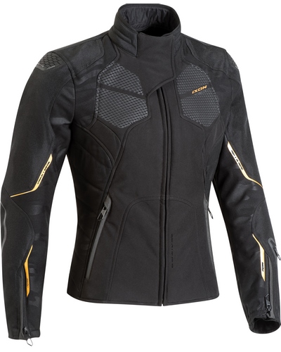 Blouson Textile Moto IXON Cell lady noir-or