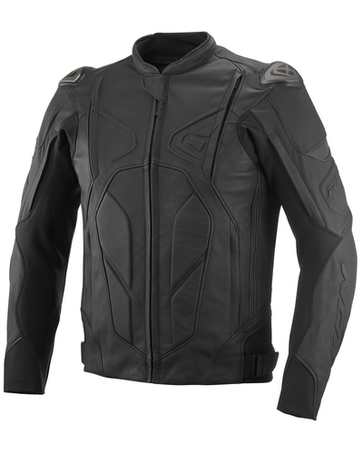 Blouson Cuir Moto IXON Cuir Rage noir