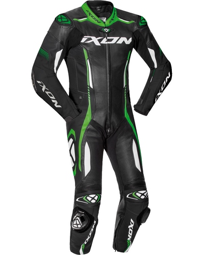Combinaison Cuir Moto IXON Cuir Vortex 2 noir-vert