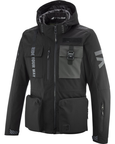 Veste Textile IXON Darkrise noir-anthracite Veste Textile IXON Darkrise noir-anthracite