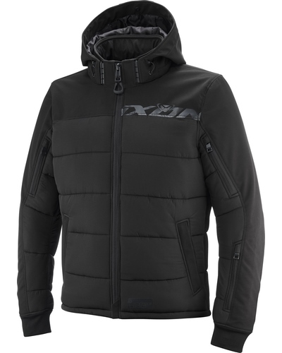 Blouson Textile Moto IXON doudoune Aspen noir