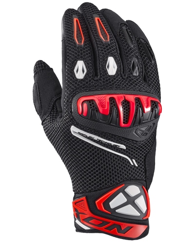 Gants Moto Été IXON été Mirage Airflow noir-rouge