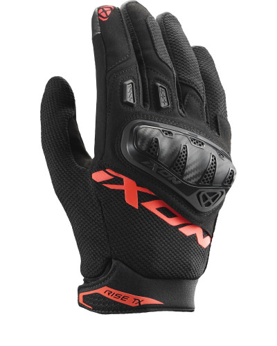 Gants Moto Été IXON été Rise TX noir-rouge Gants Moto Été IXON été Rise TX noir-rouge
