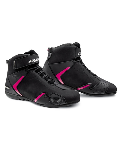 Baskets Moto IXON Gambler WP lady noir-rose