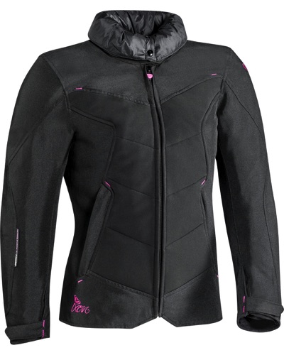 Veste Textile IXON Helka lady noir-fushia