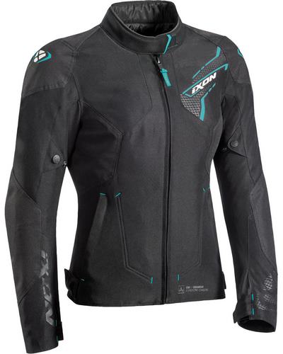 Blouson Textile Moto IXON Luthor Lady noir-bleu