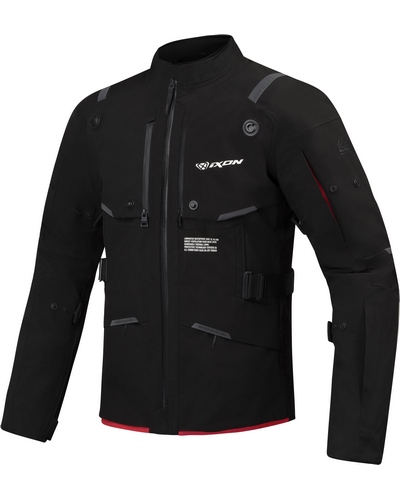 Veste Textile IXON M-Skeid noir-rouge