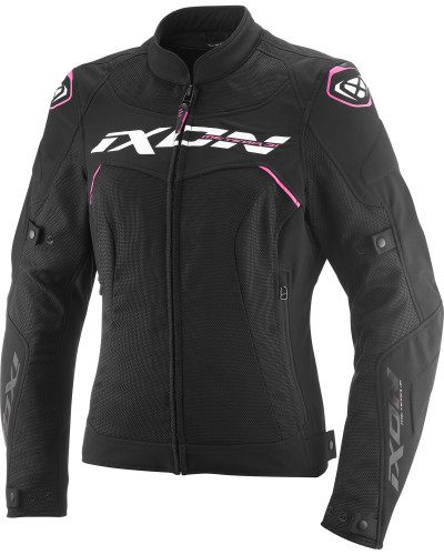 Blouson Textile Moto IXON Meteor 31 lady 3en1 noir-rose