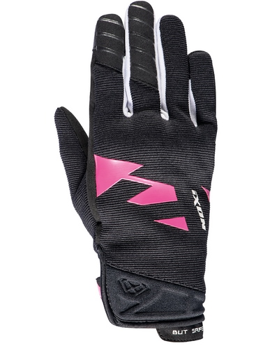 Gants Moto Mi-Saison IXON MS Fever lady noir-rose