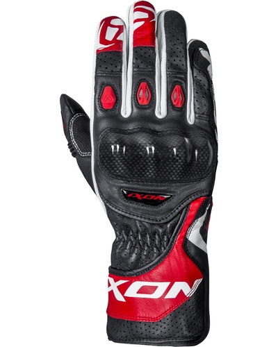 Gants Moto Racing IXON RS Circuit-R noir-rouge