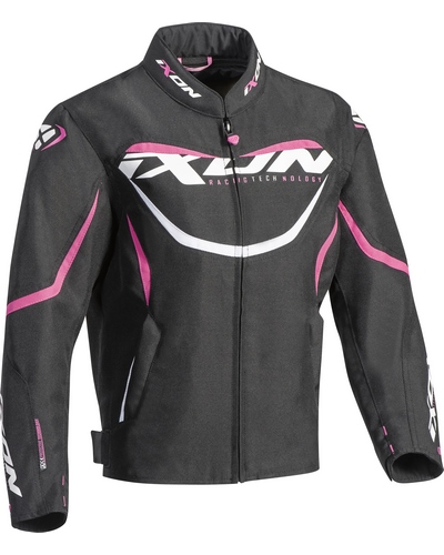 Blouson Textile Moto IXON Sprinter L kid noir-fushia