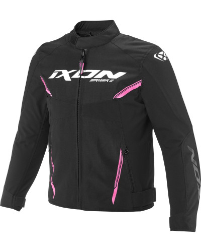 Blouson Textile Moto IXON Striker 2 kid noir-rose